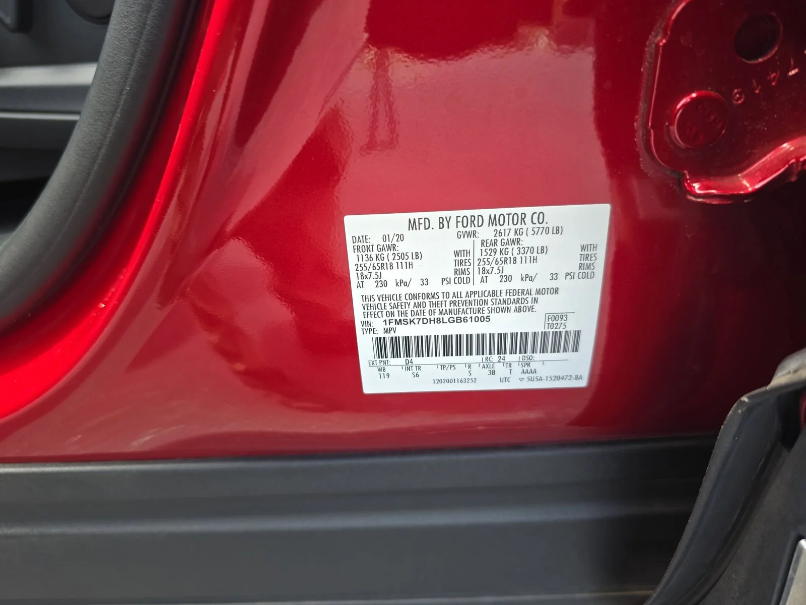 Used 2020 Red Ford XLT image 32