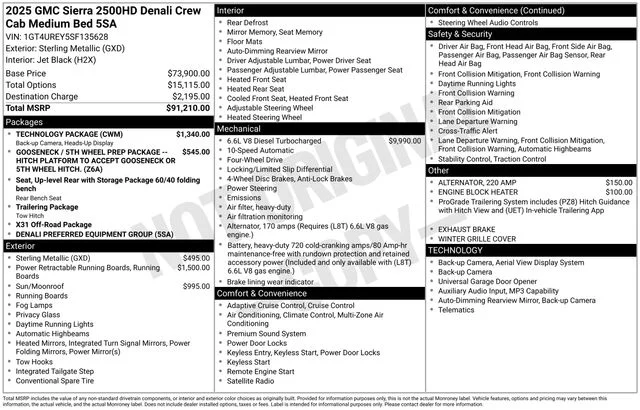 Used 2025 Sterling Metallic GMC Denali image 17