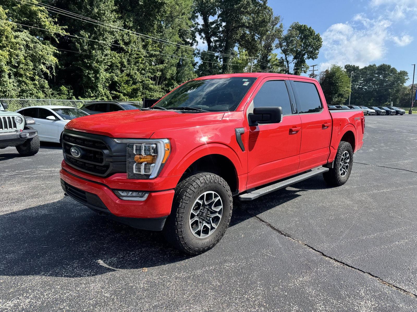Used 2022 Race Red Ford XLT image 3