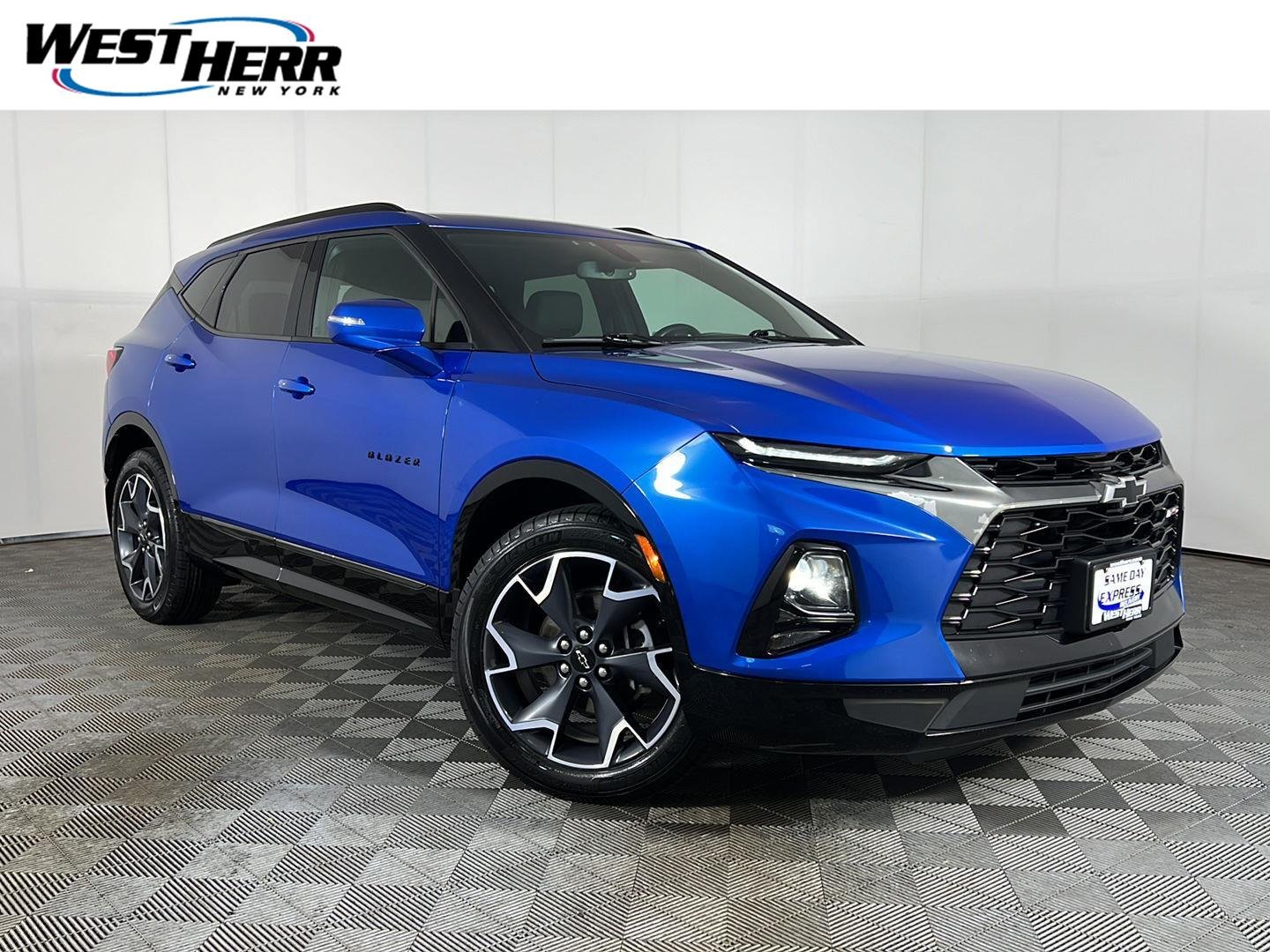 Used 2020 Bright Blue Metallic Chevrolet RS image 1