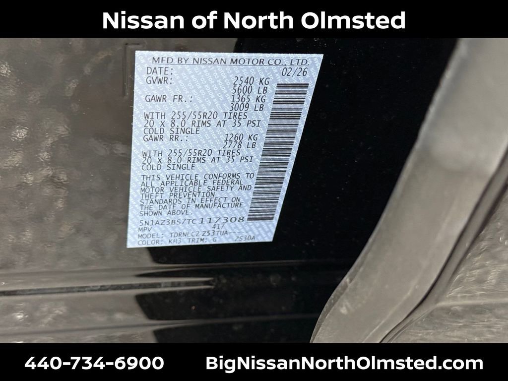 New 2026 Super Black Nissan SV image 19