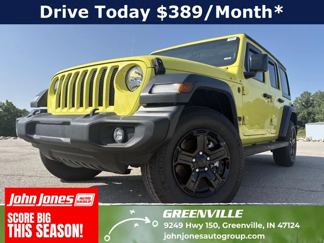 Pre-Owned 2022 Jeep Wrangler Unlimited Sport S Four Wheel Drive Sport Utility