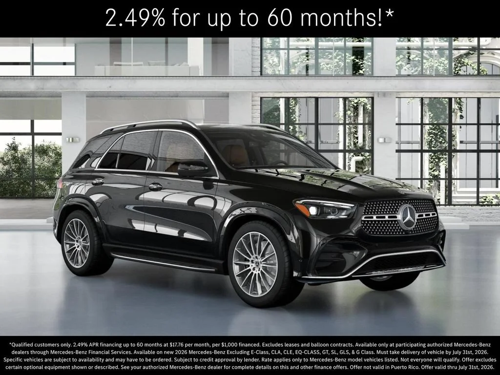 New 2026 Obsidian Black Metallic Mercedes-Benz GLE 580 image 53
