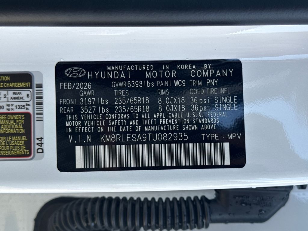 New 2026 White Hyundai SEL image 30