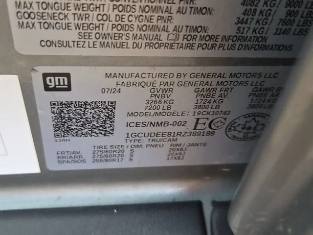 Used 2024 Sterling Gray Metallic Chevrolet RST image 8