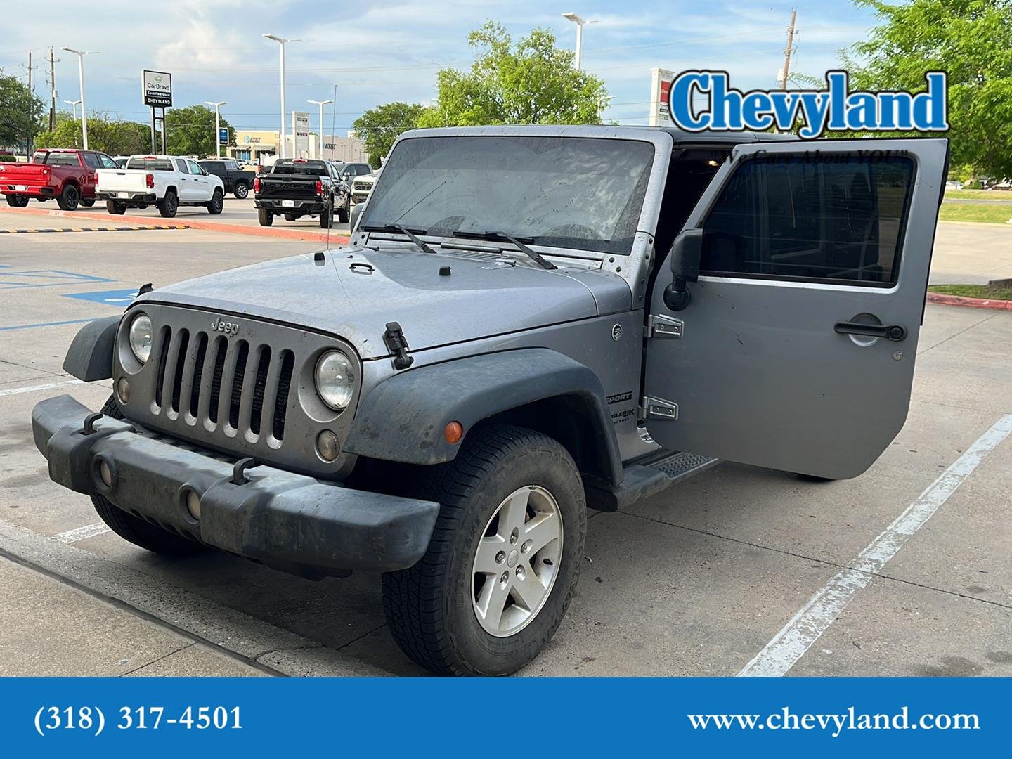Used 2018 Jeep Wrangler JK Unlimited Sport S with VIN 1C4HJWDG4JL877682 for sale in Shreveport, LA