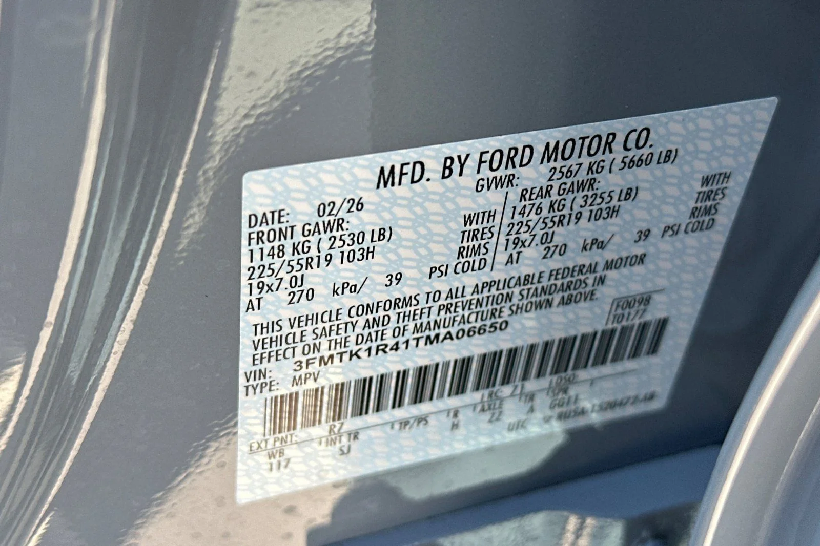 New 2026 Glacier Gray Metallic Tri-coat Ford Select image 27