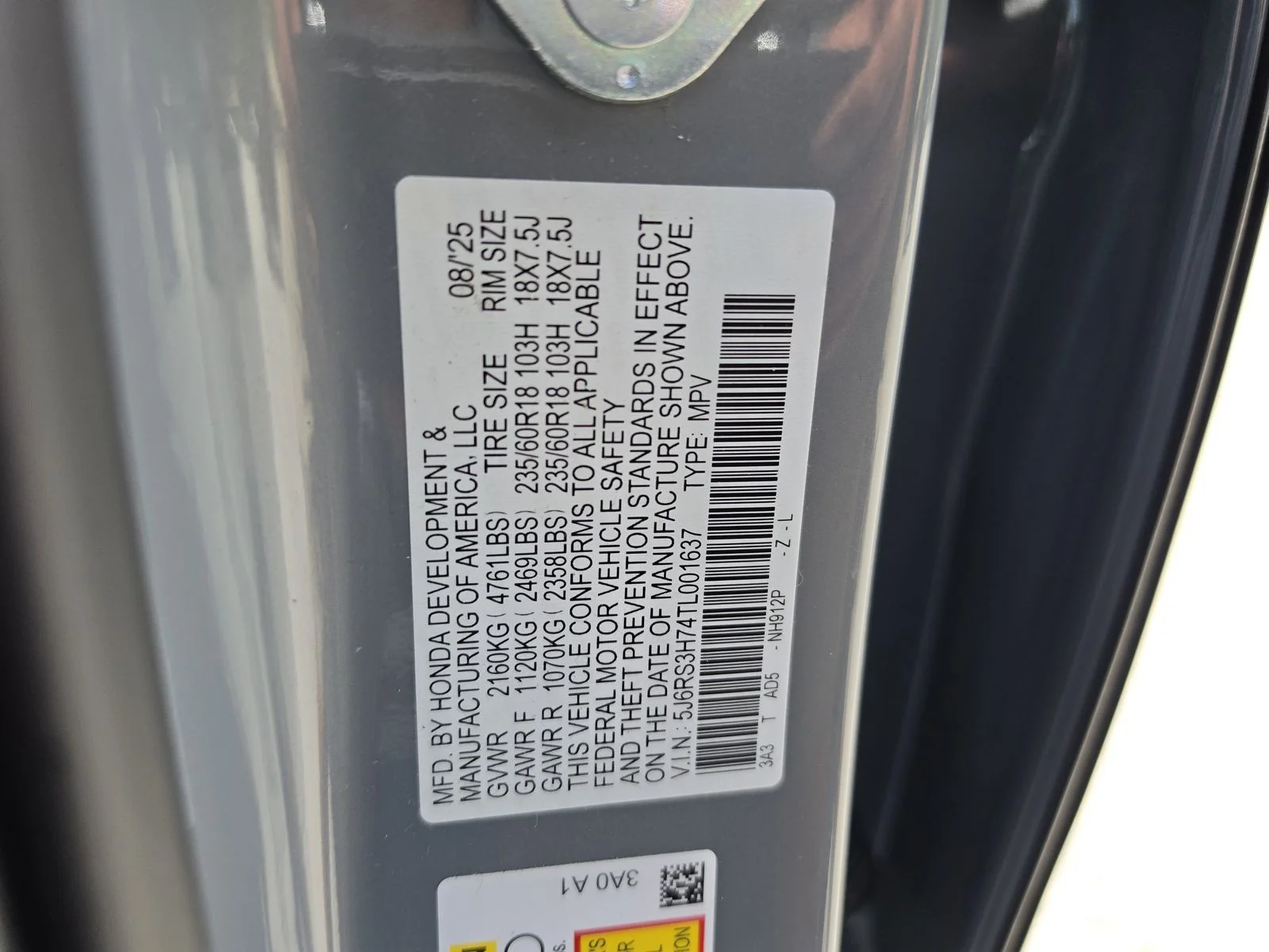 Used 2026 Gray Honda EX-L image 35