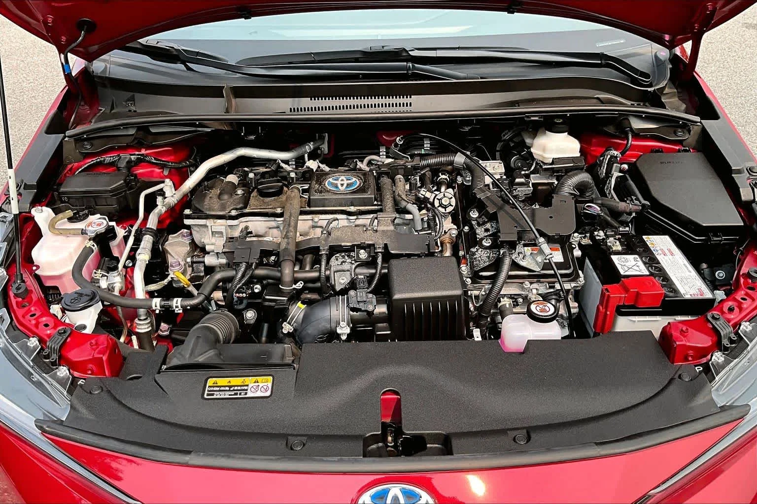 Used 2024 Ruby Flare Pearl Toyota Hybrid SE image 32