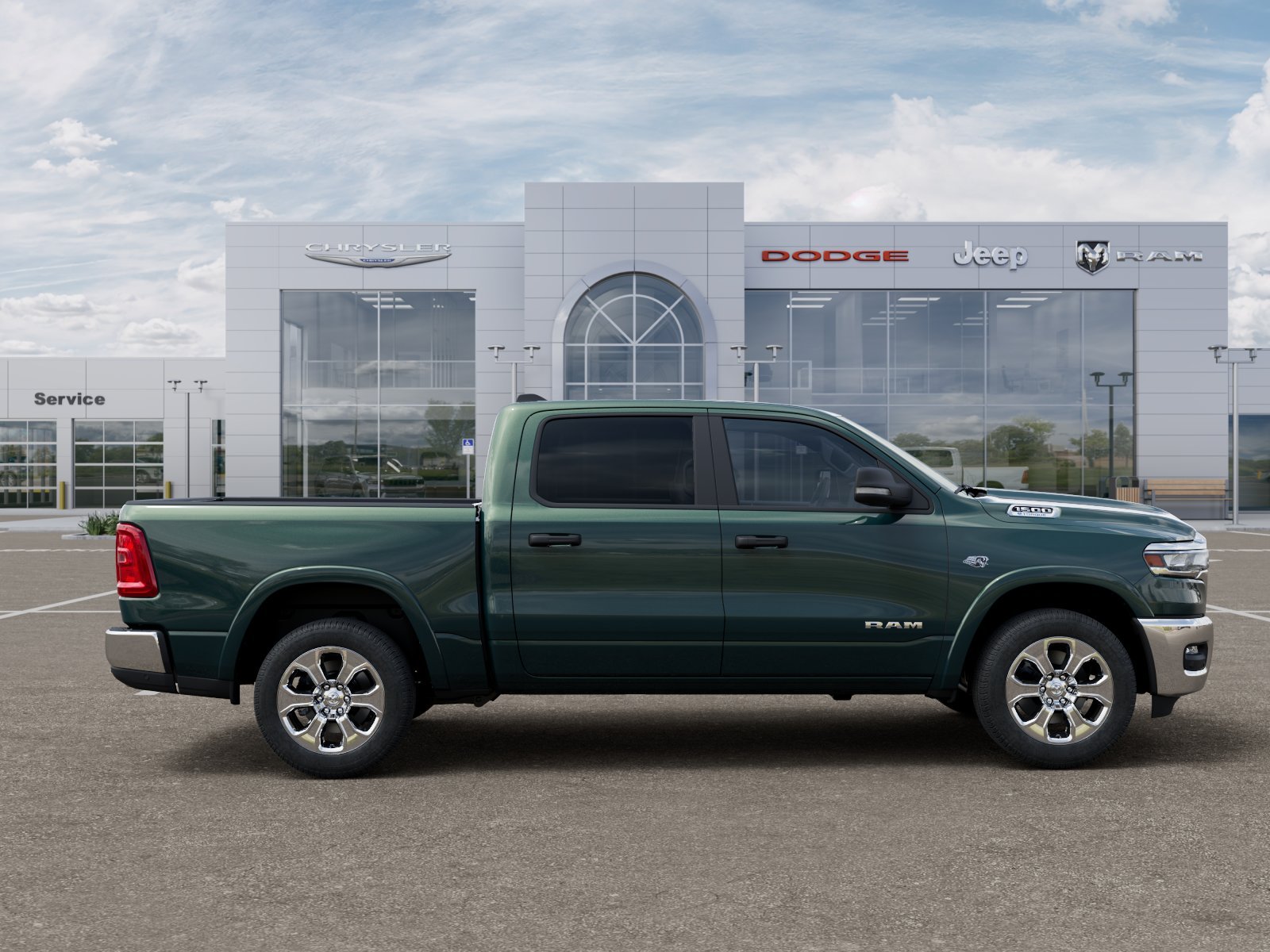 New 2026 Serrano-Green Metallic Exterior Paint RAM Big Horn/Lone Star image 47