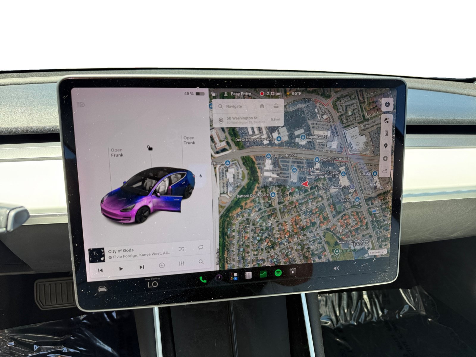 Used 2020 Deep Blue Metallic Tesla Standard Range Plus image 12