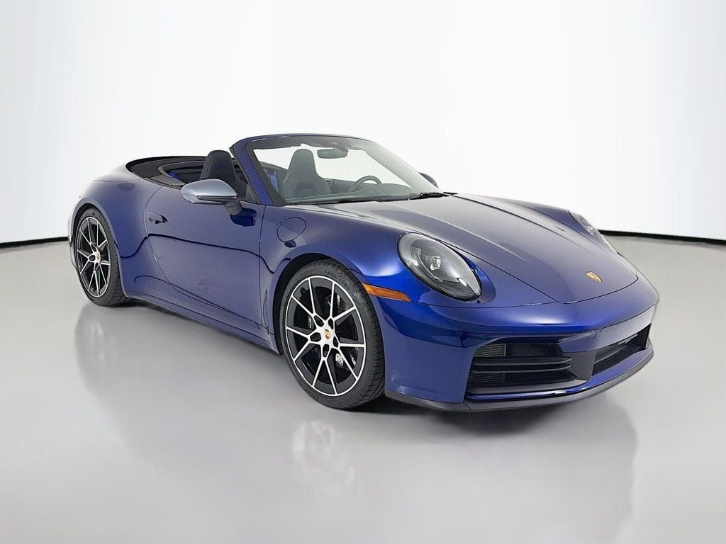 Used 2026 Gentian Blue Metallic Porsche Carrera T Cabriolet image 6