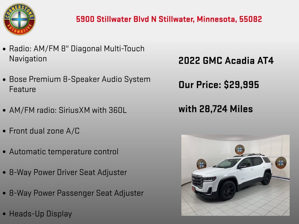 Used 2022 Summit White GMC AT4 image 20