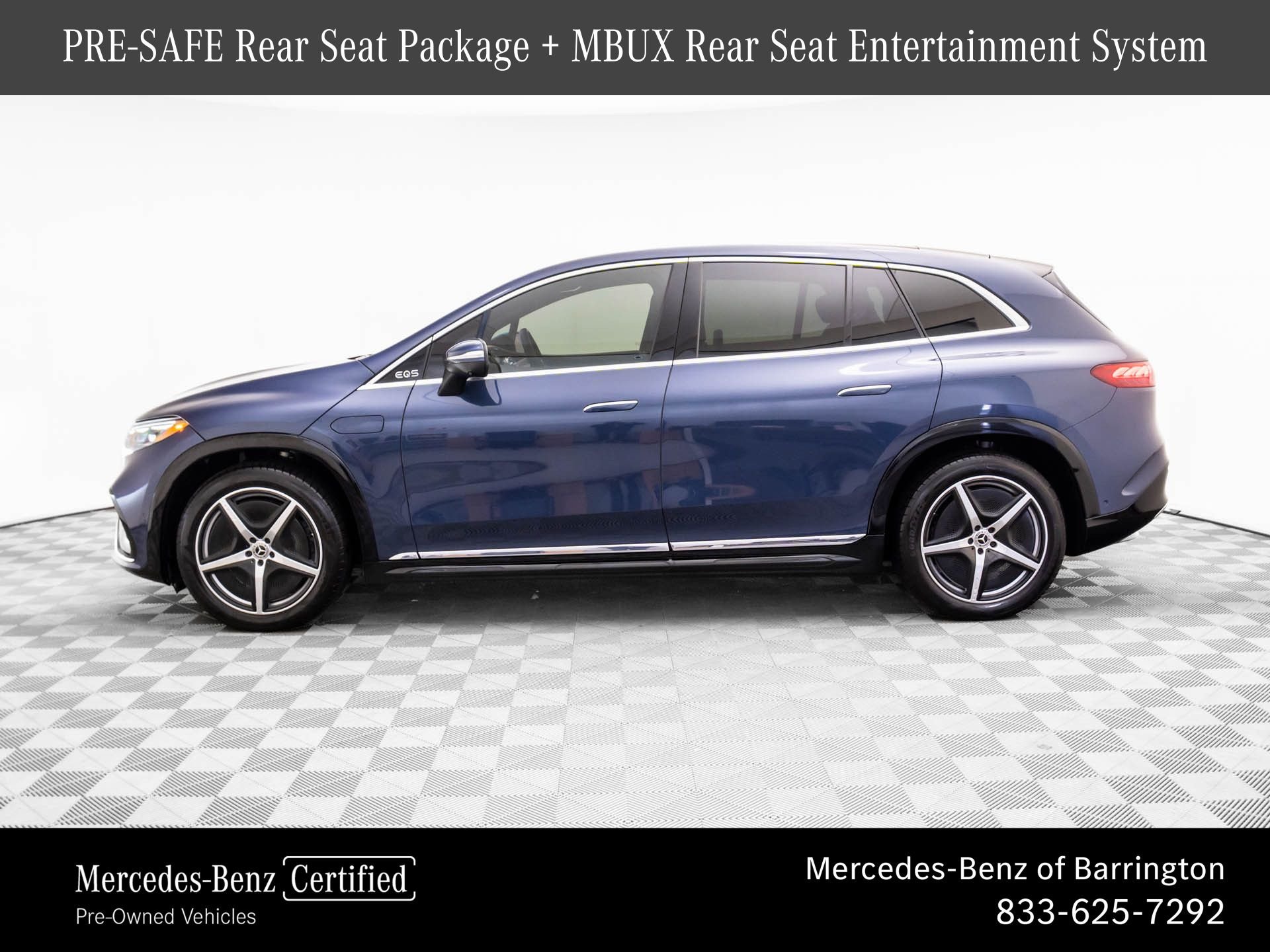 Certified 2023 Mercedes-Benz EQS SUV Base with VIN 4JGDM4EB1PA018028 for sale in Barrington, IL