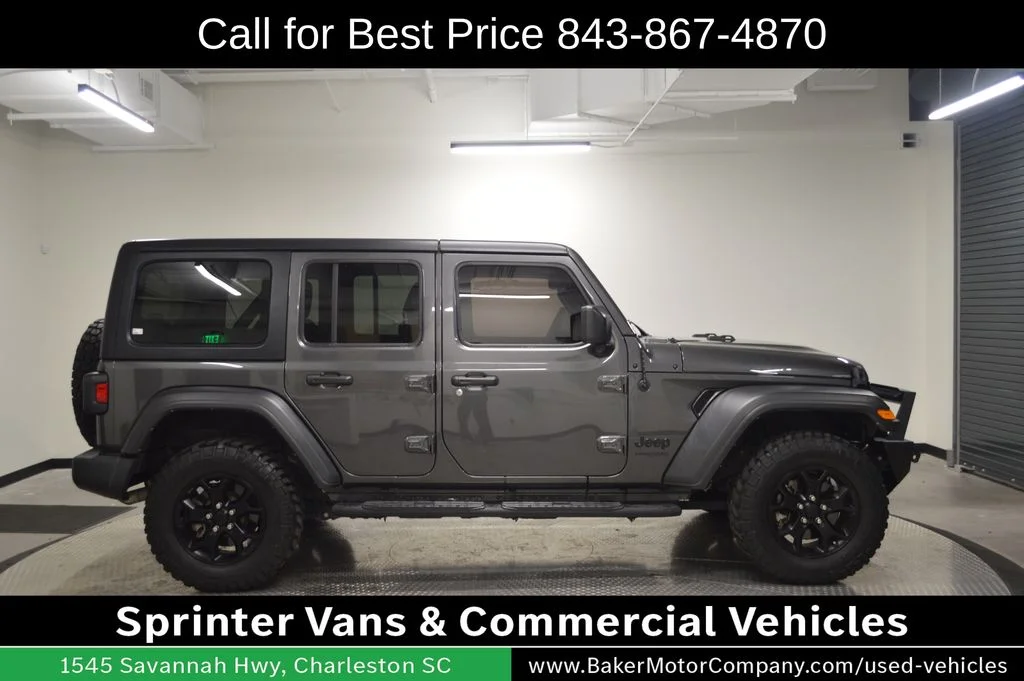 Used 2022 Gray Jeep Unlimited Willys image 6