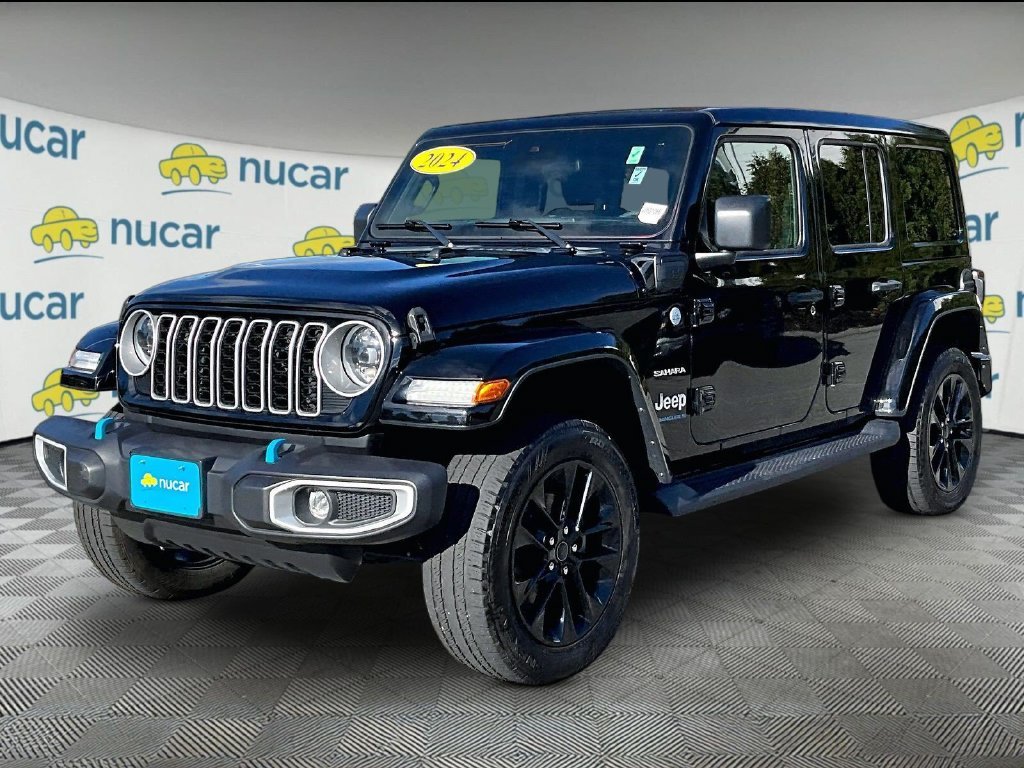 Used 2024 Black Jeep Sahara 4xe image 3