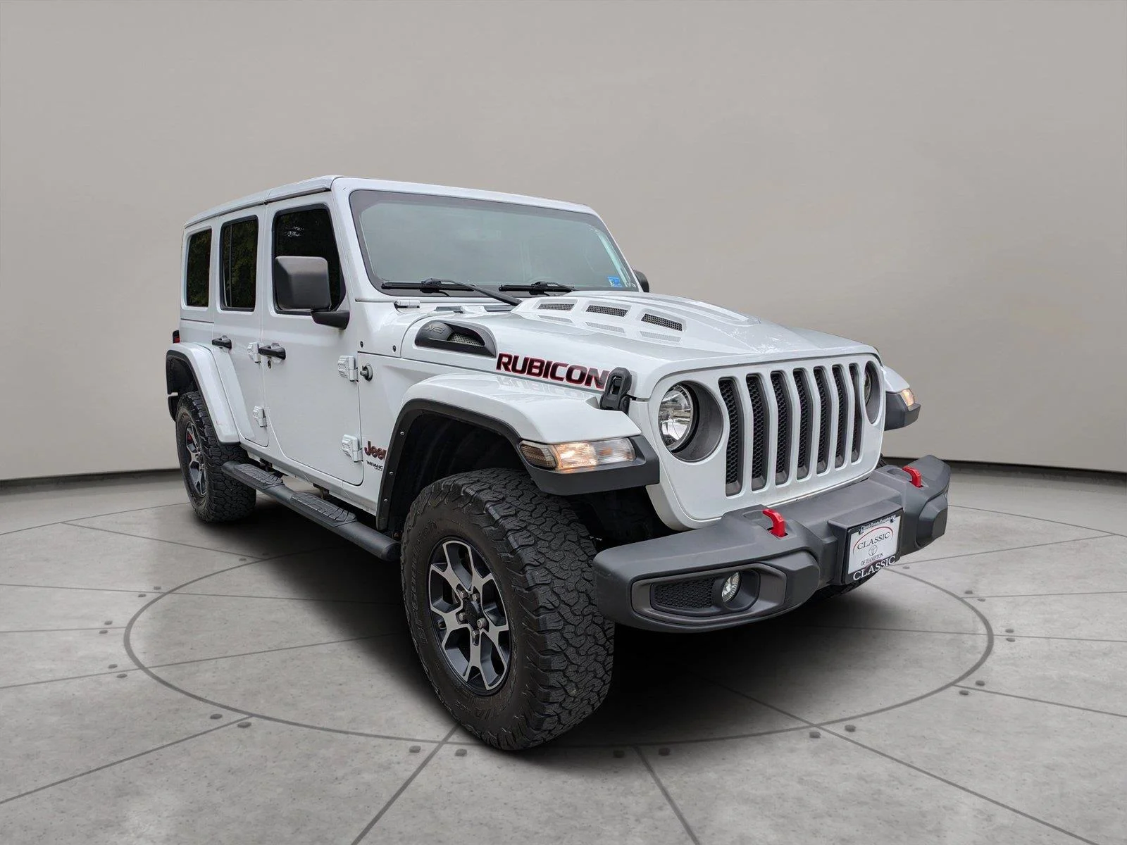 Used 2022 Bright White Clearcoat Jeep Unlimited Rubicon image 1