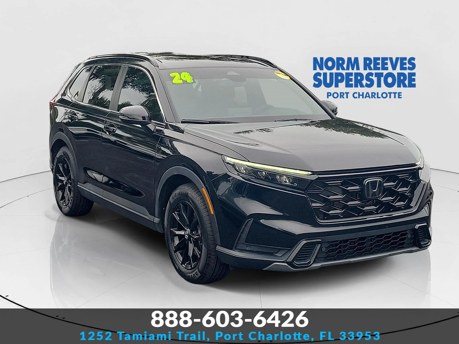 Certified Used 2024 Crystal Black Pearl Honda Sport-L image 1