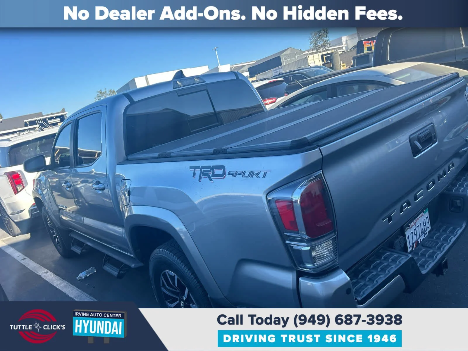 Used 2021 SILVER SKY METALL TOYOTA TRUCK TRD SPORT image 2