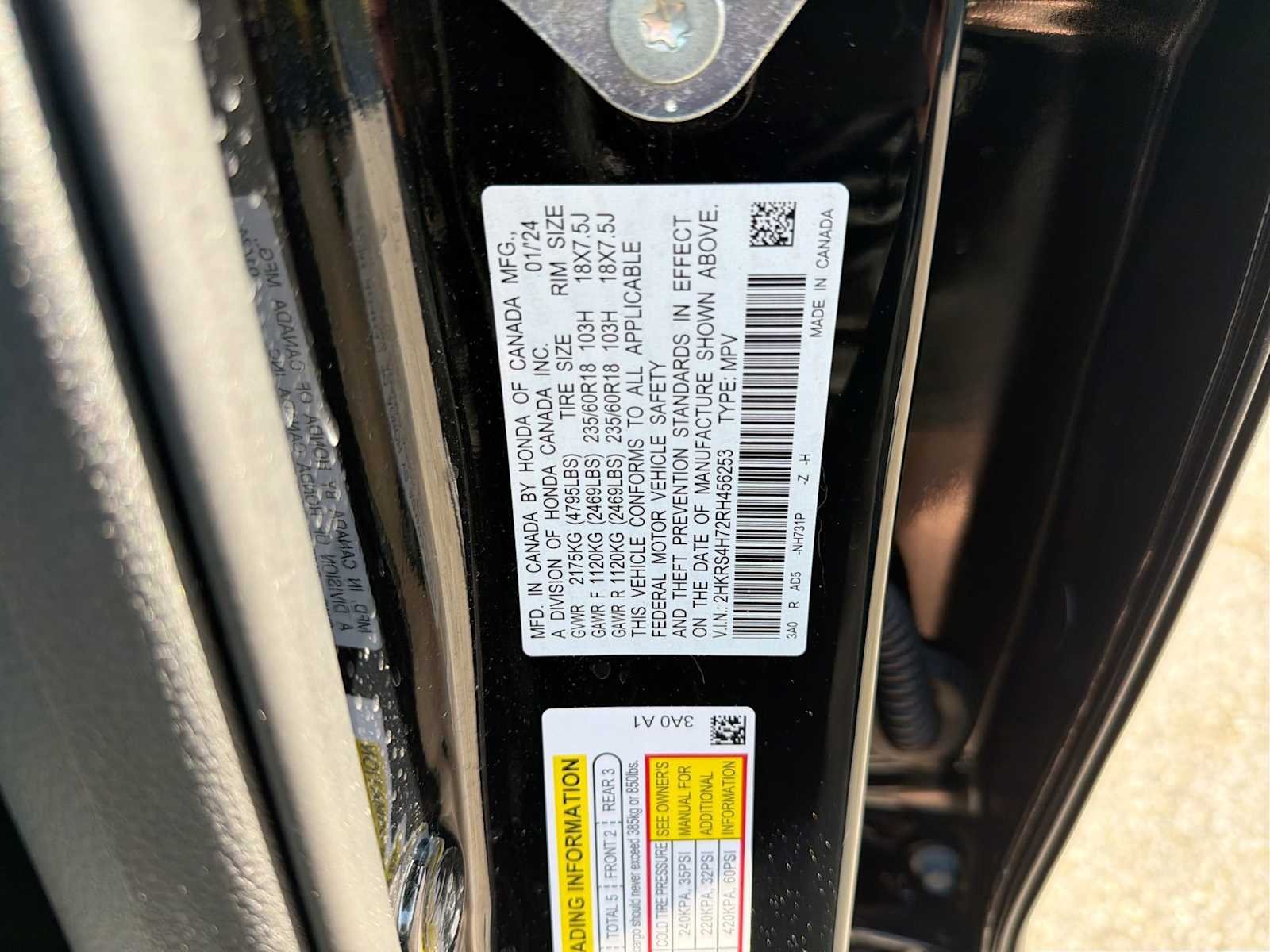 Certified Used 2024 Crystal Black Pearl Honda EX-L image 34