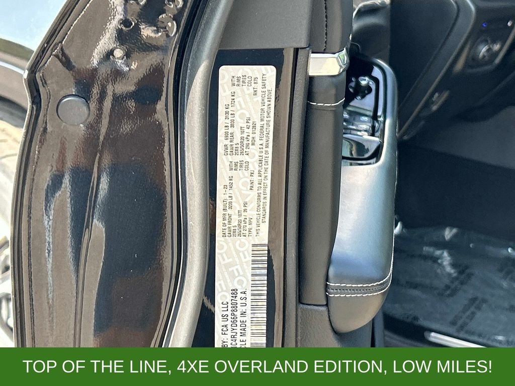 Used 2023 Black Jeep Overland 4xe image 10