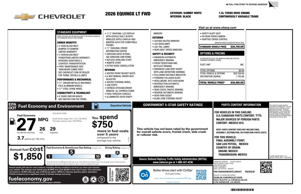 Used 2026 White Chevrolet LT image 4