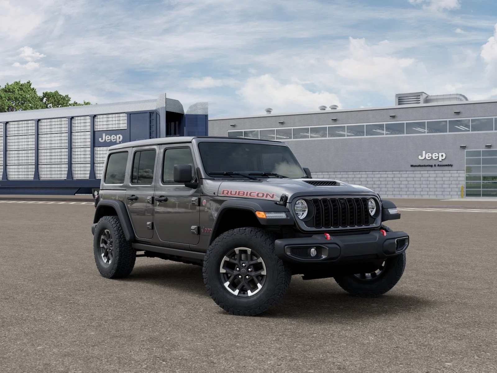 New 2026 Granite Crystal Metallic Clear-Coat Exterior Paint Jeep Rubicon image 12
