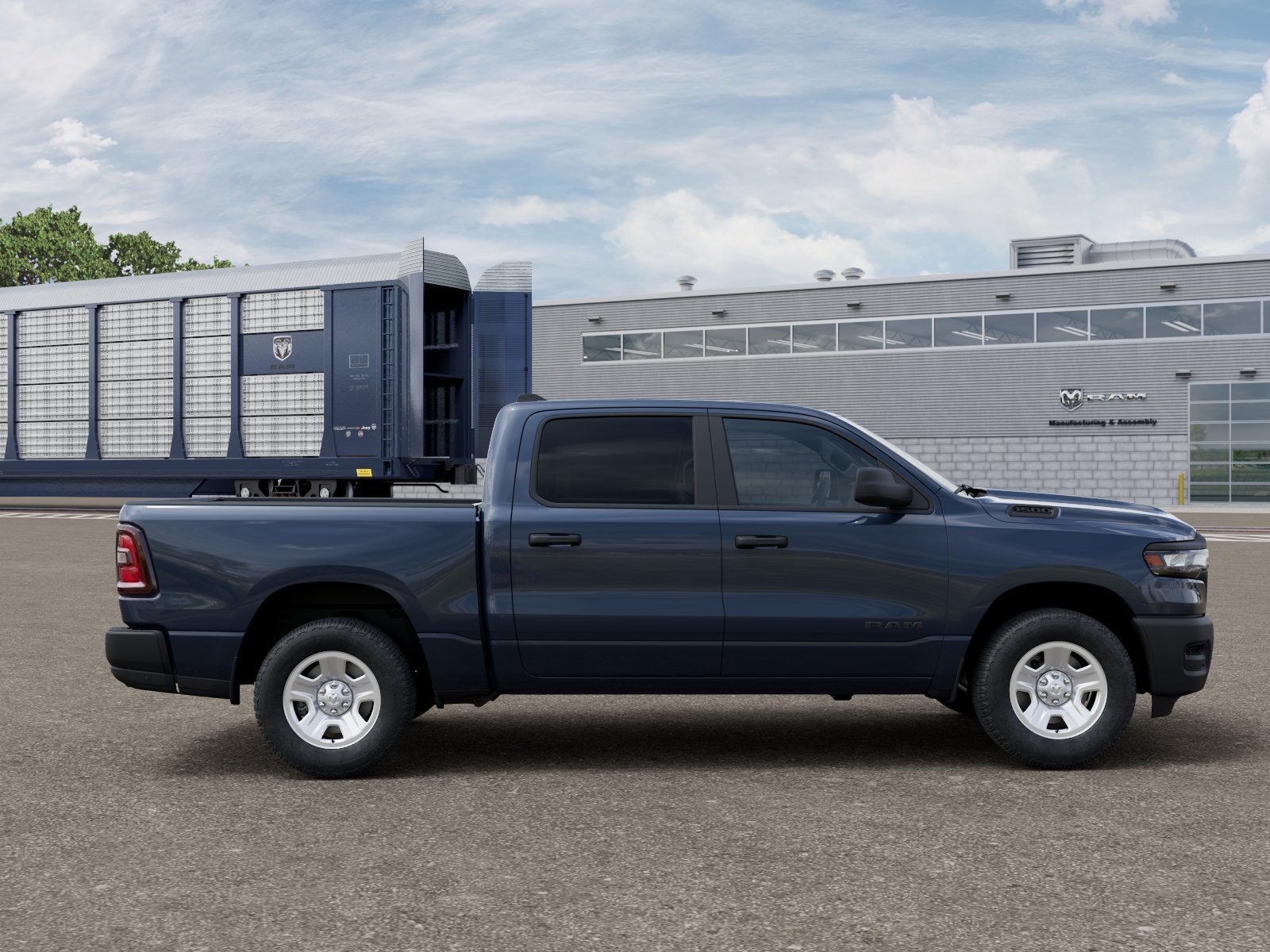 New 2026 Forged Blue Metallic Exterior Paint RAM TRADESMAN image 12