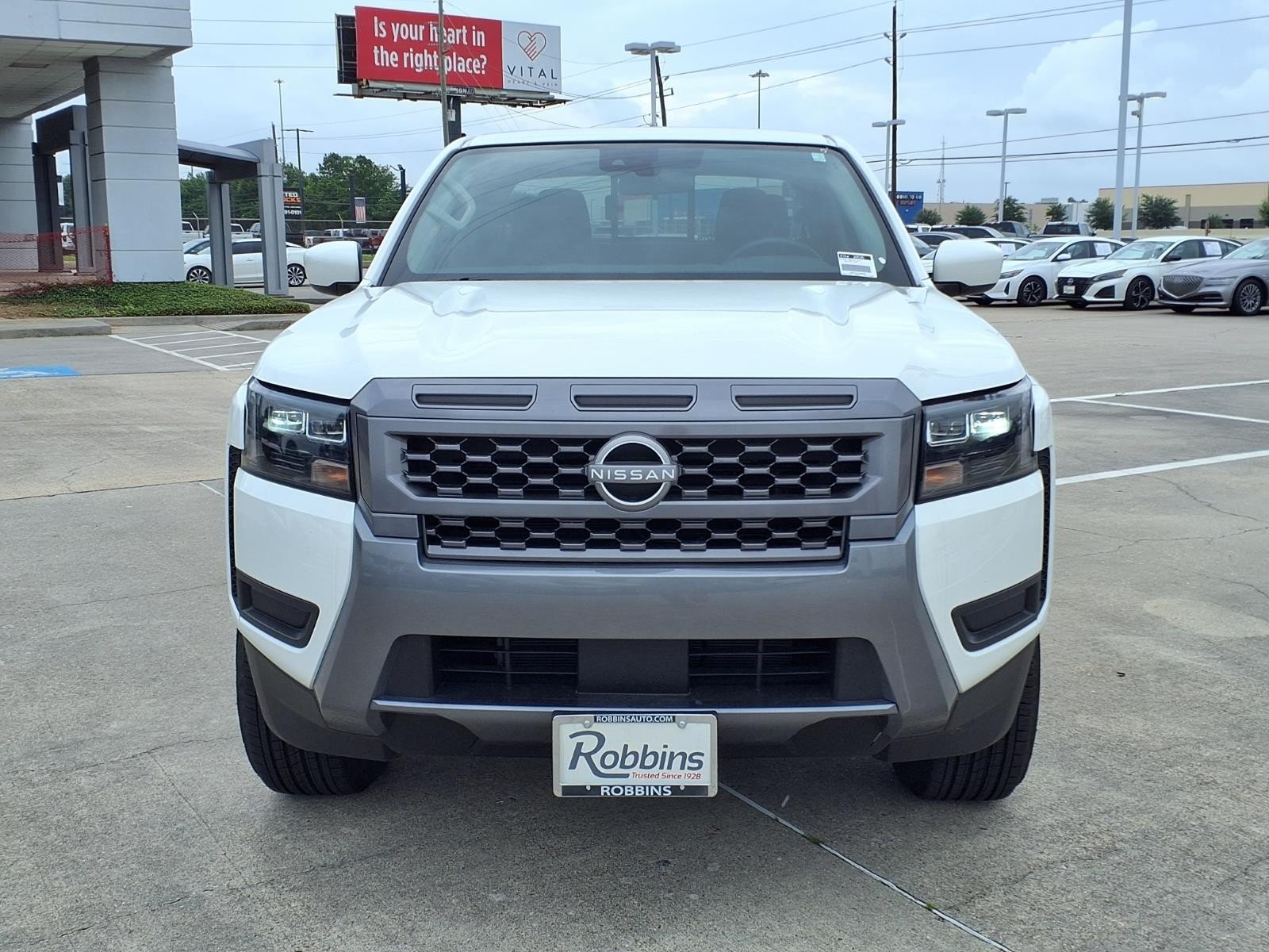 2026 Nissan Frontier SV White at Robbins Nissan