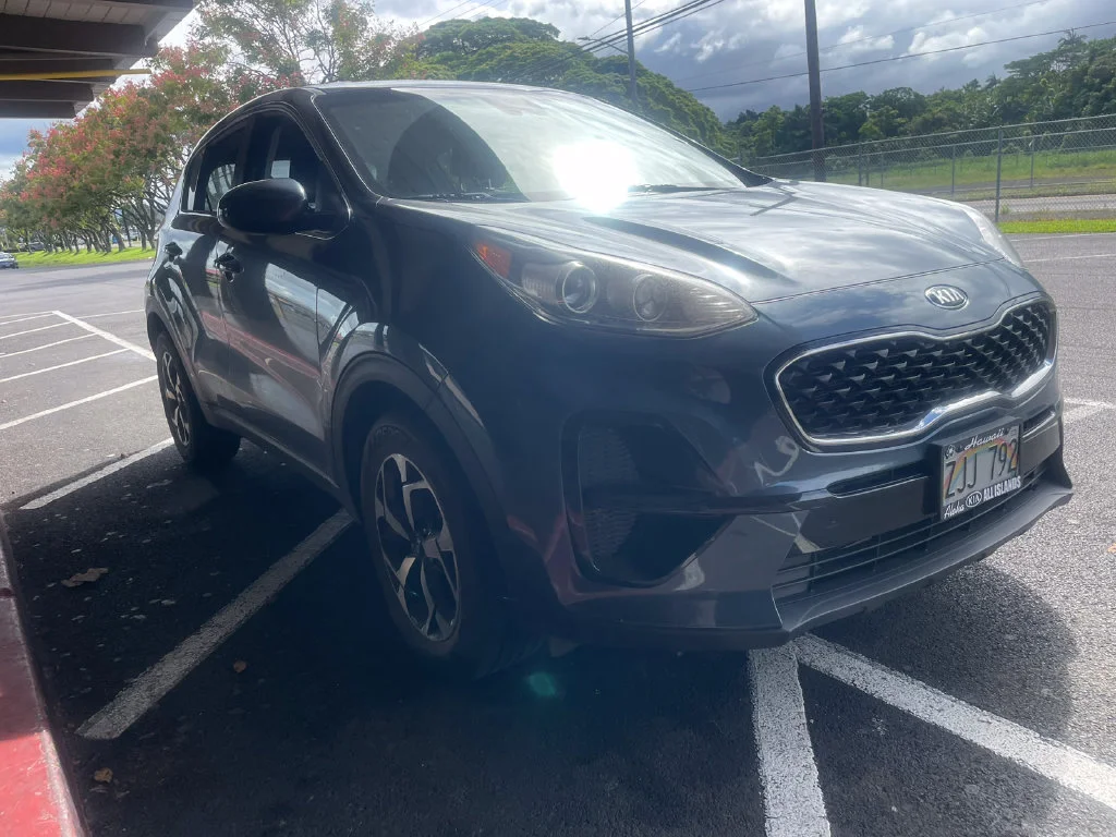 Used 2020 Blue Kia LX image 3
