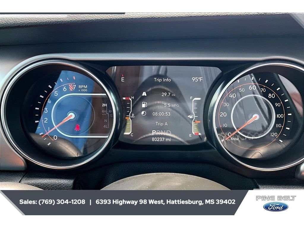 Used 2021 Hydro Blue Pearlcoat Jeep 80th Anniversary image 15
