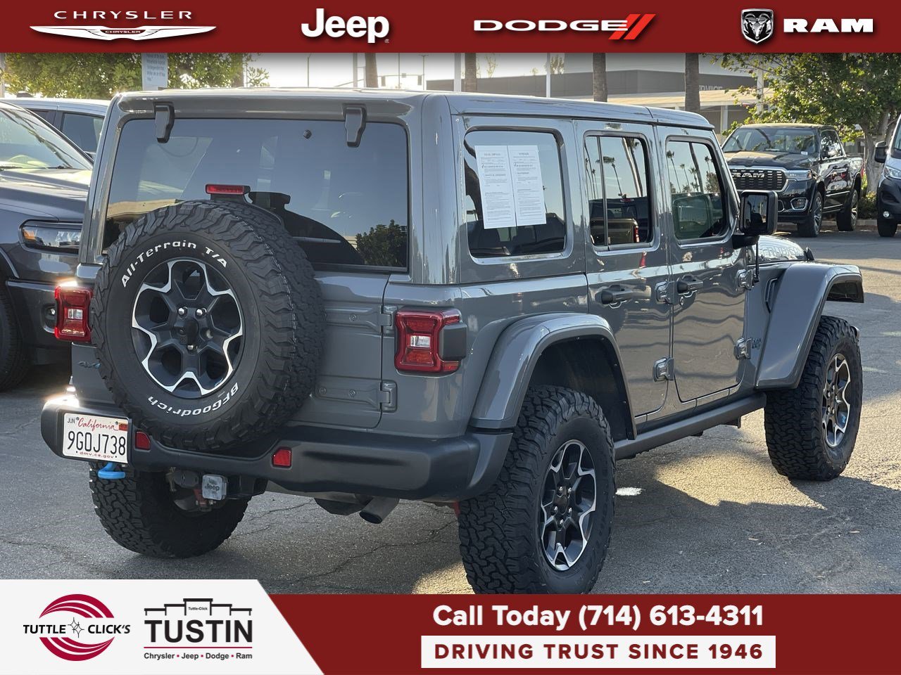 Used 2023 Sting-Gray Clearcoat Jeep Rubicon image 6