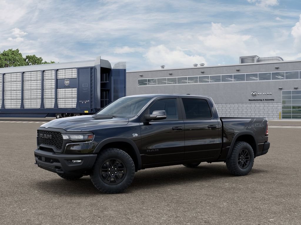 New 2026 Diamond Black Crystal Pearl-Coat Exterior Paint RAM Rebel image 3