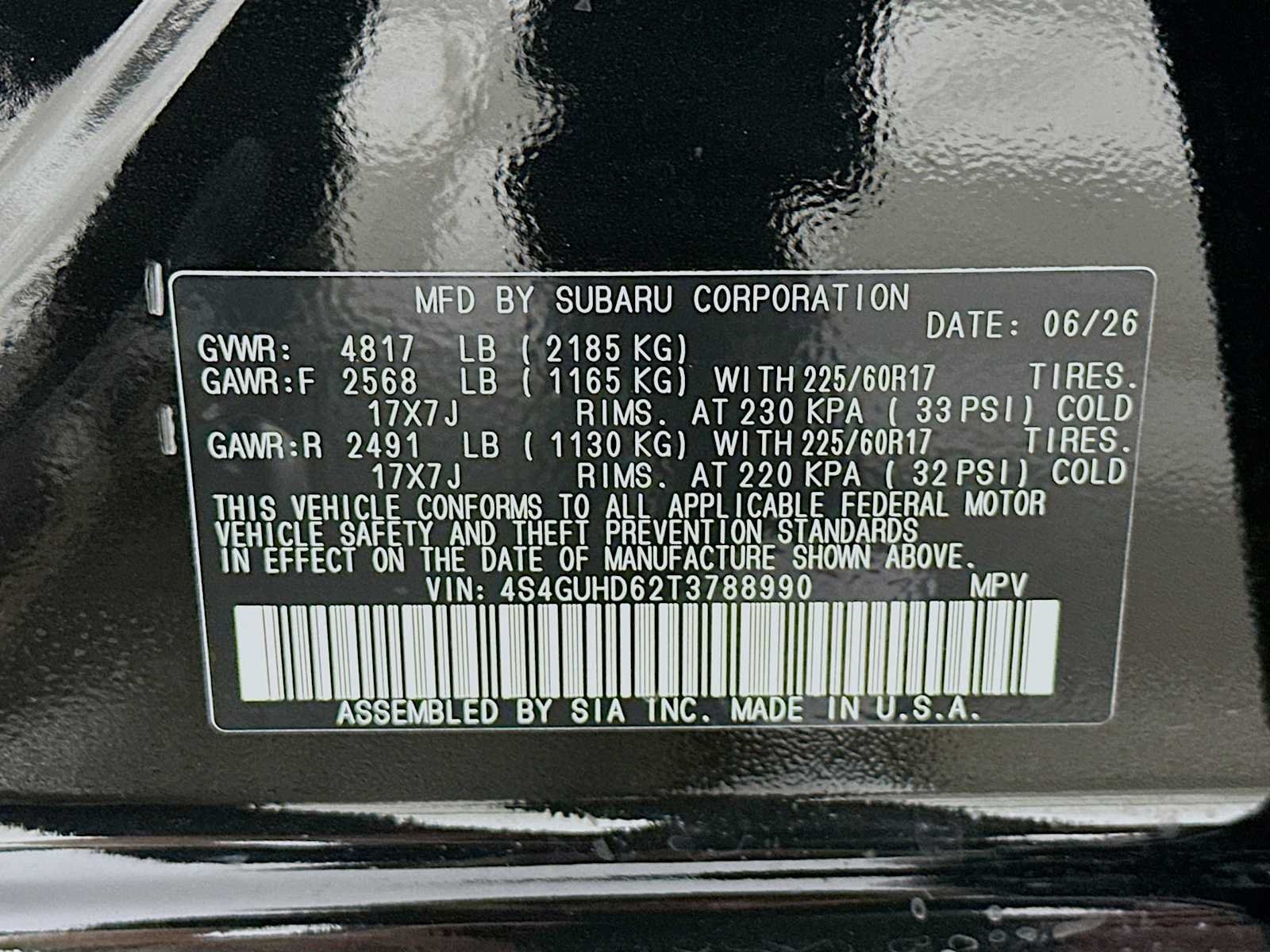 New 2026 CRYSTAL BLACK SILICA Subaru Premium image 28