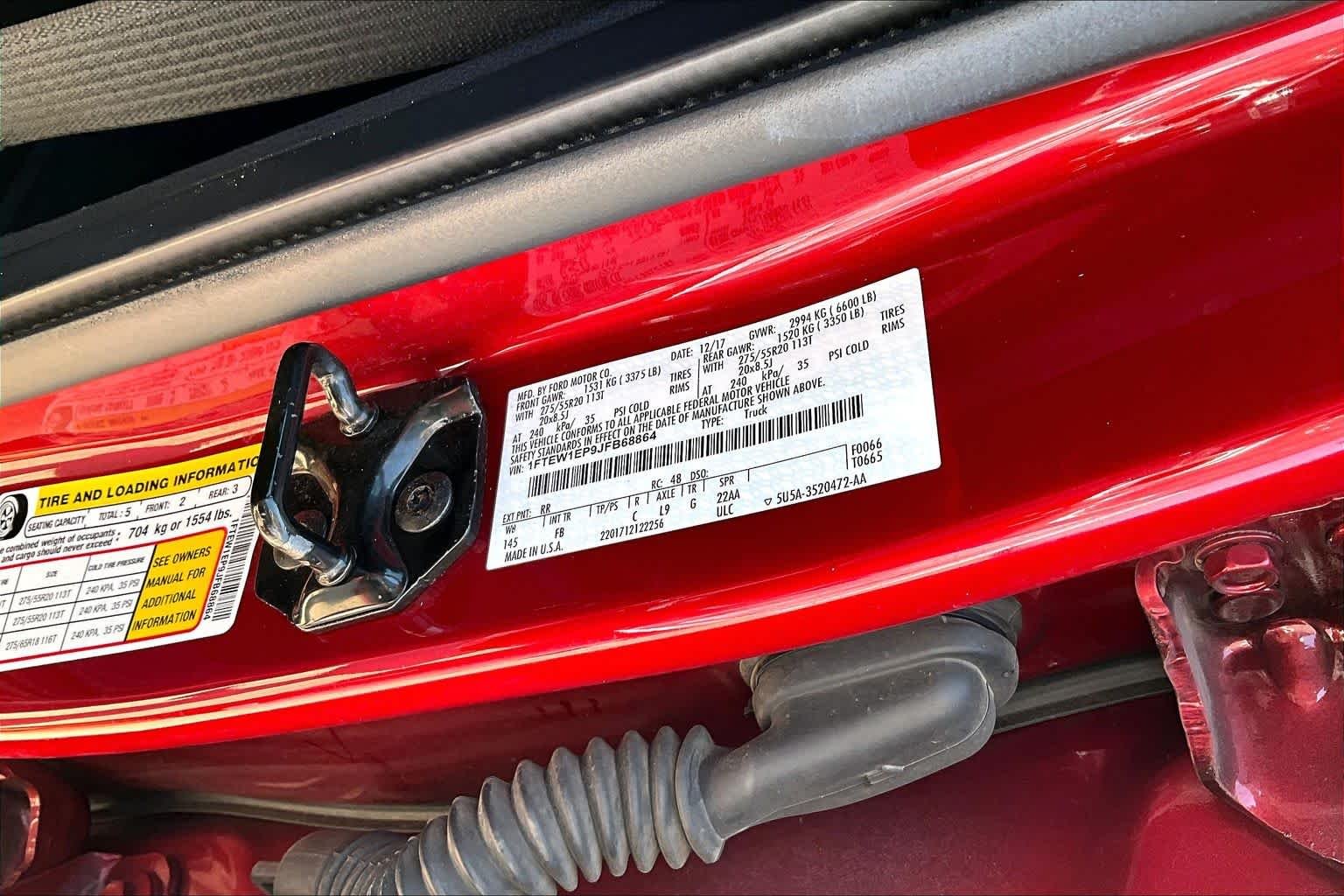 Used 2018 Ruby Red Metallic Tinted Clearcoat Ford XLT image 35