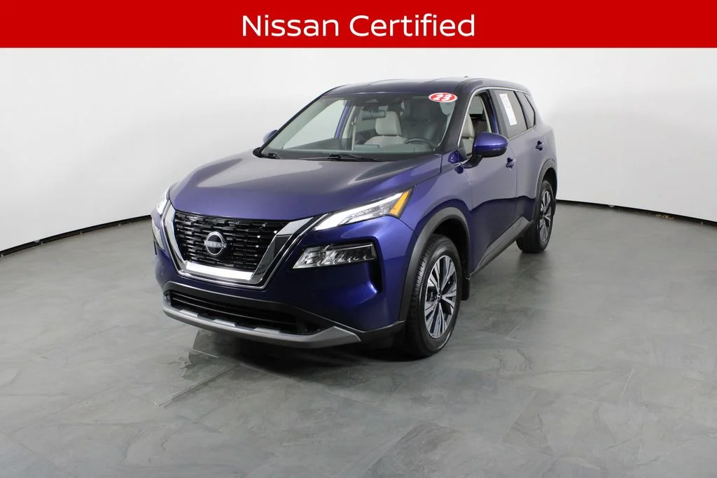 Certified Used 2023 Blue Nissan SV image 2