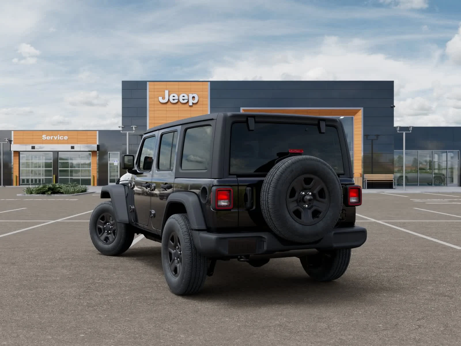 New 2027 Black Clearcoat Jeep Sport image 3