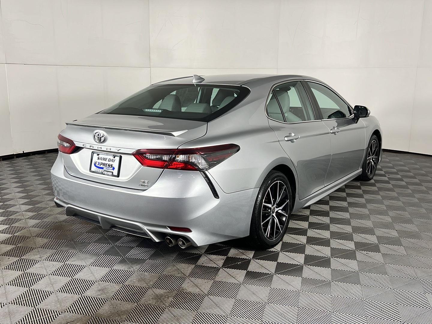 Used 2021 Celestial Silver Metallic Toyota SE image 9