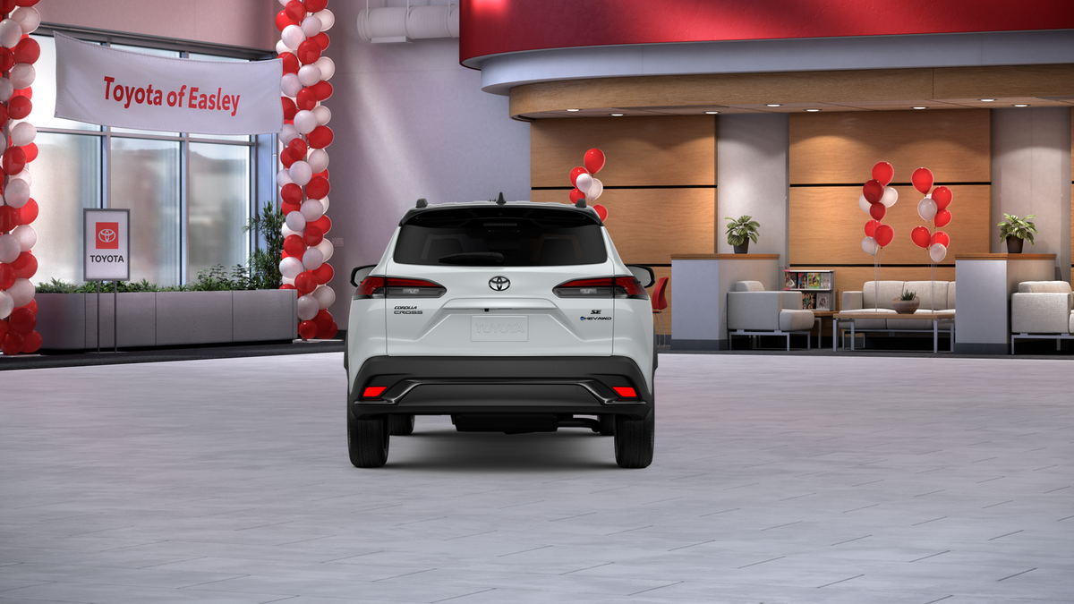 New 2026 Wind Chill Pearl with Jet Black roof Toyota Hybrid SE image 8