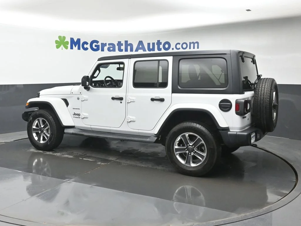 Used 2020 White Jeep Unlimited Sahara image 23