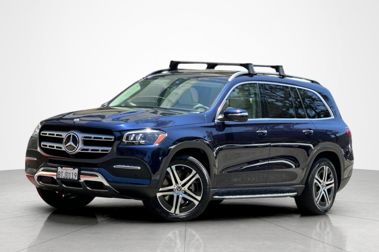 Used 2020 Lunar Blue Metallic Mercedes-Benz GLS 450 image 1