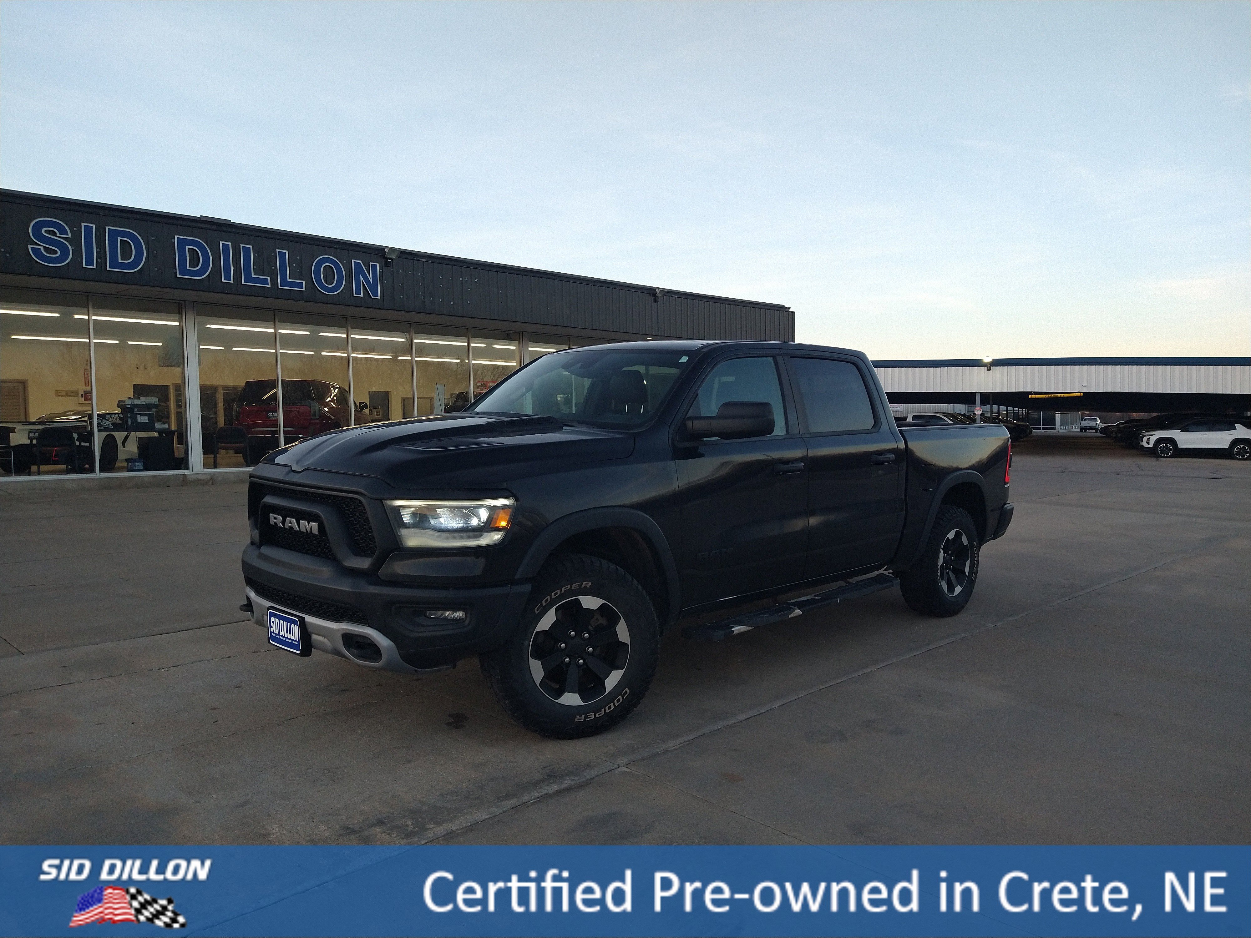 Used 2022 Diamond Black Crystal Pearlcoat Ram Rebel image 1