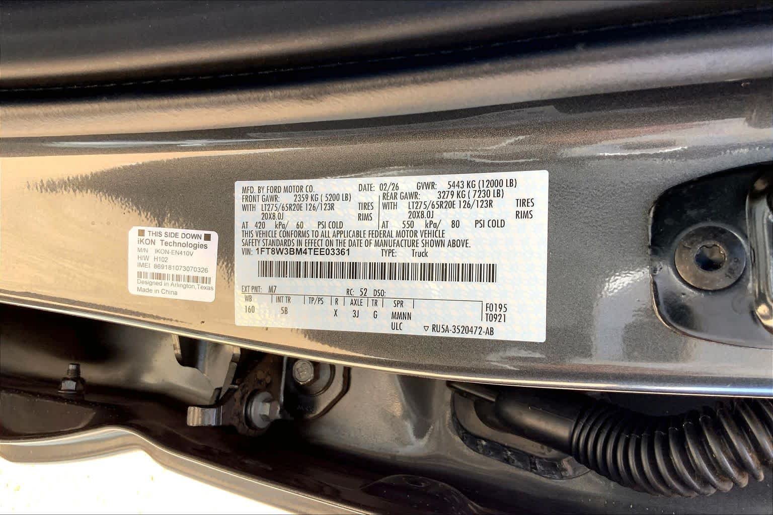 New 2026 Carbonized Gray Metallic Ford F-350® Lariat® image 21