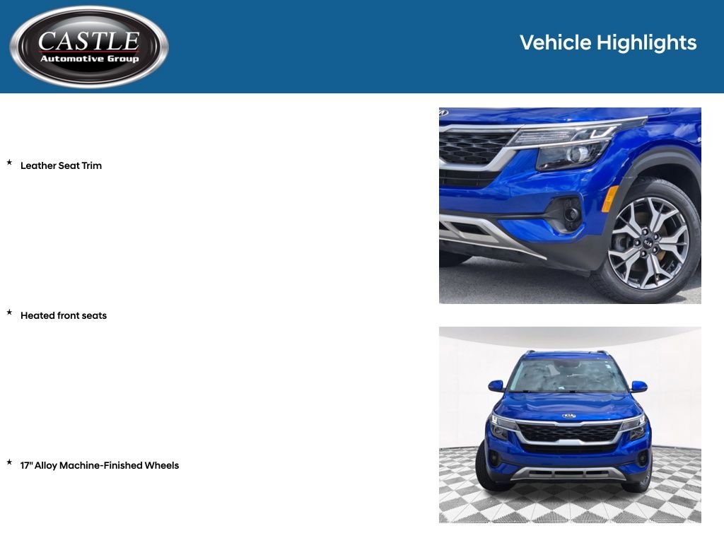 Used 2021 Blue Kia EX image 8