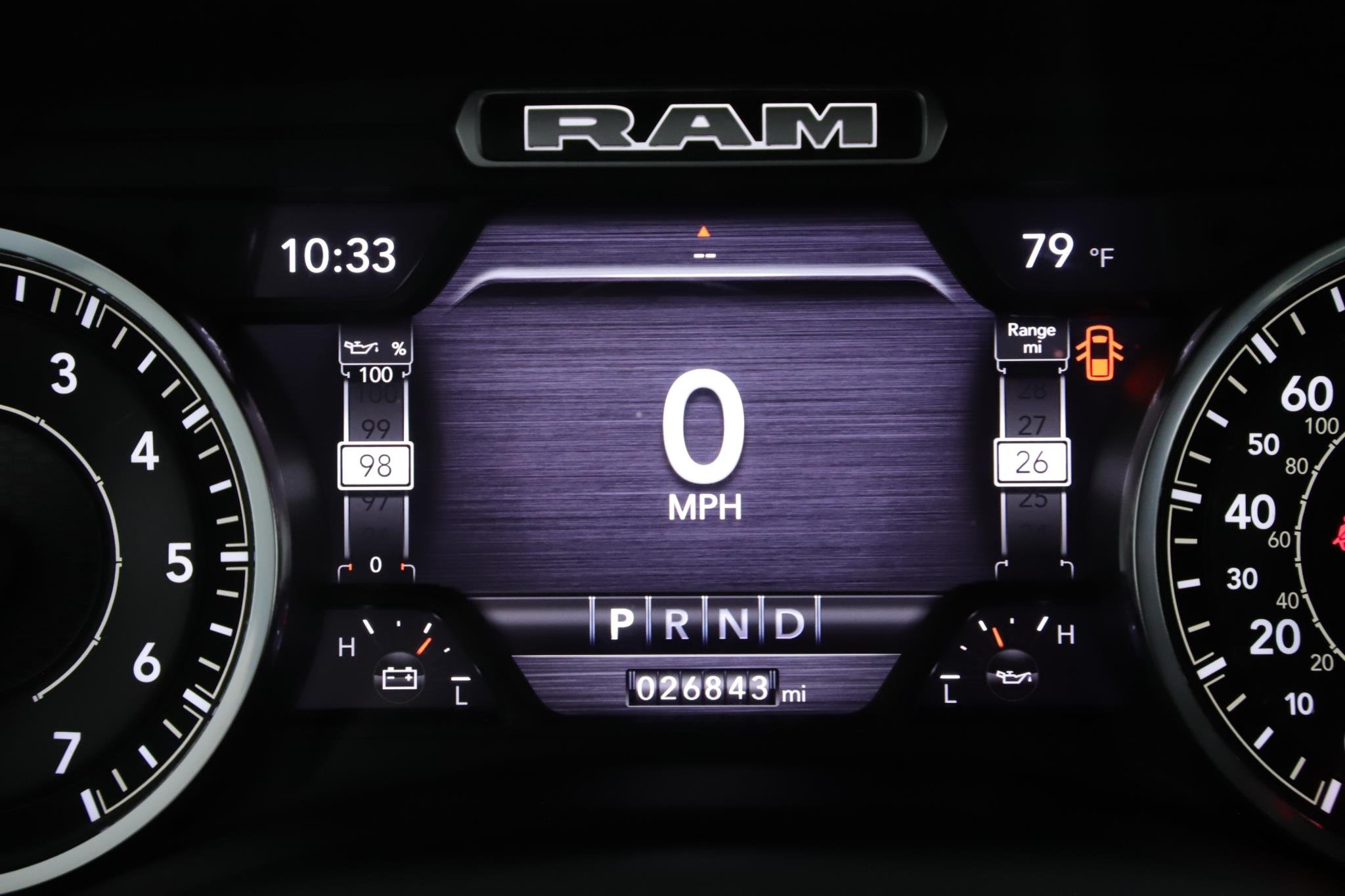 Used 2023 Diamond Black Crystal Pearlcoat Ram Laramie 4x4 Crew Cab 5