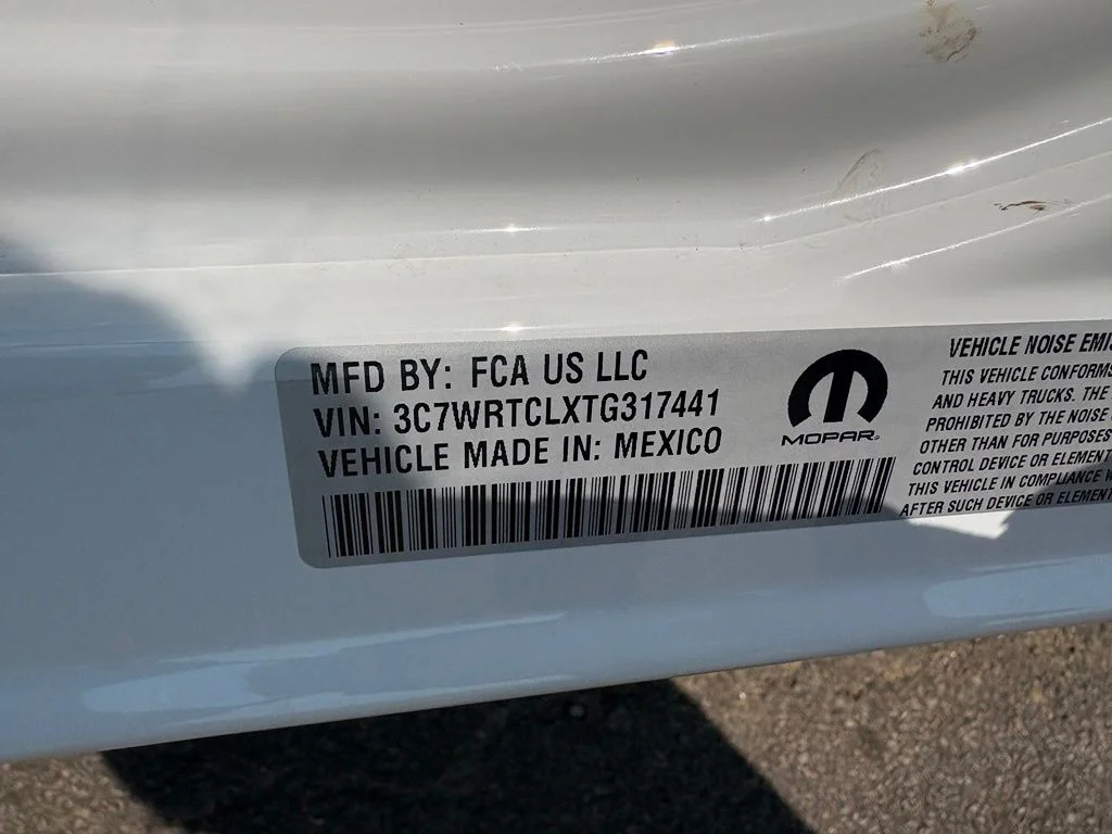 New 2026 Bright White Clear-Coat Exterior Paint RAM Tradesman image 32