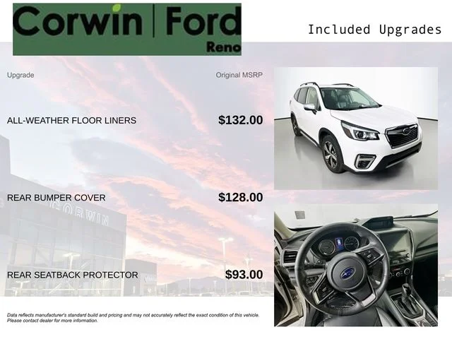 Used 2020 Crystal White Pearl Subaru Touring image 3