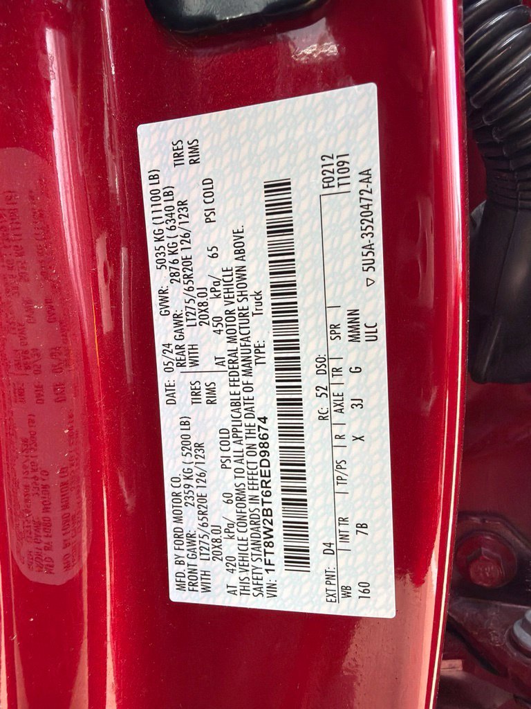 Used 2024 Red Metallic Ford Platinum image 28