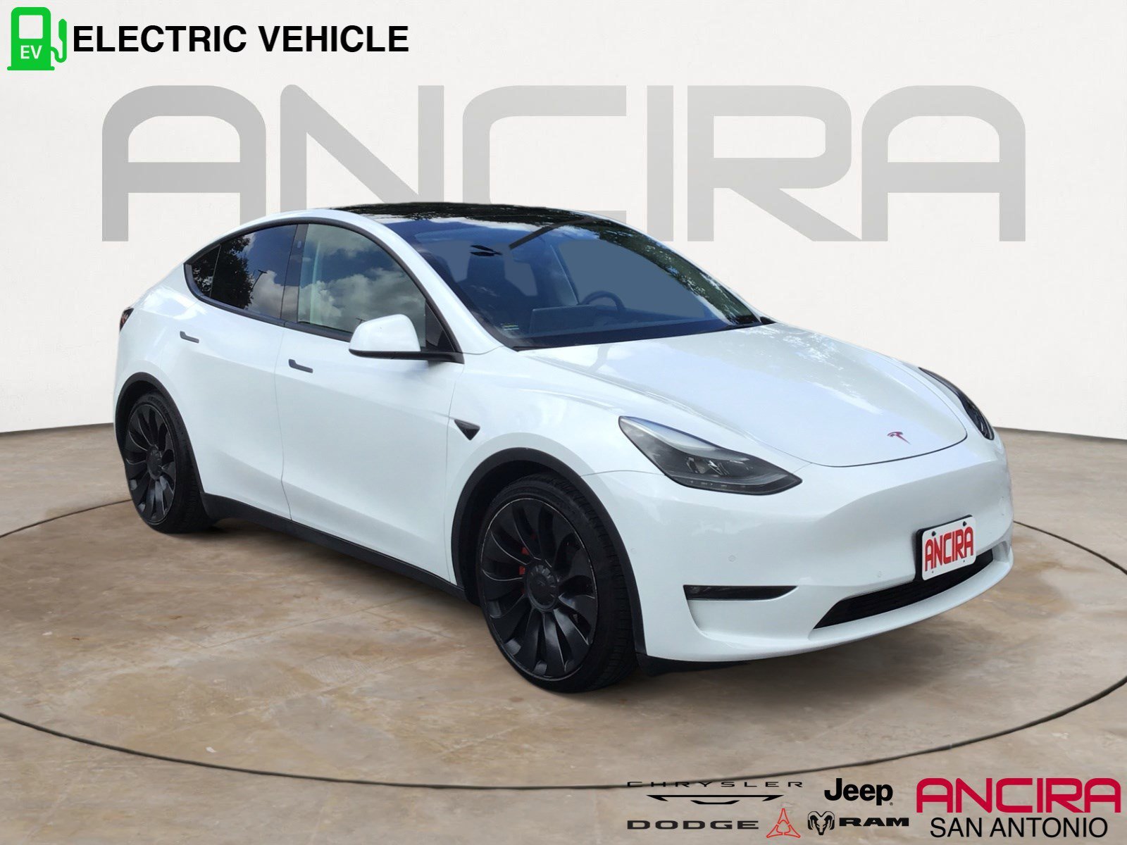 Used 2022 Pearl White Multi-Coat Tesla Performance image 1
