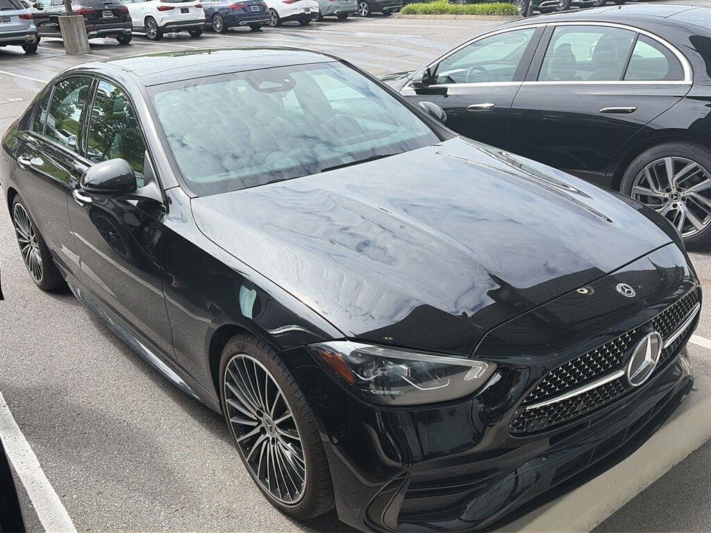 Certified Used 2023 Black Mercedes-Benz C 300 image 1